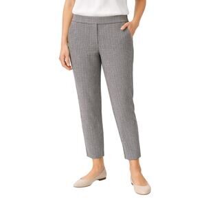 LOFT Houndstooth Straight Leg Pants Womens Size 10 High Rise Workwear Corpcore